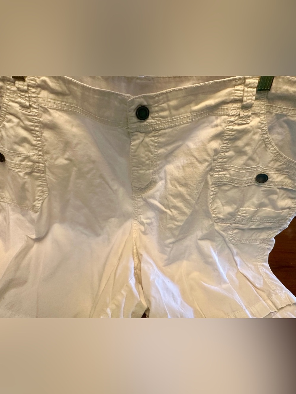 Lane Bryant White Cotton Blend Shorts - Size 20 - Picture 3 of 10